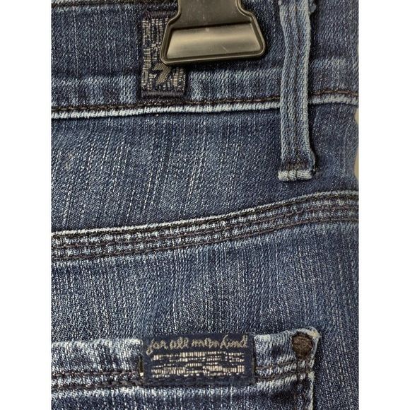 Mens 7 For All Mankind Jeans Rhigby Size 29 x 34 Tall Long Blue USA 3441 - Picture 8 of 10